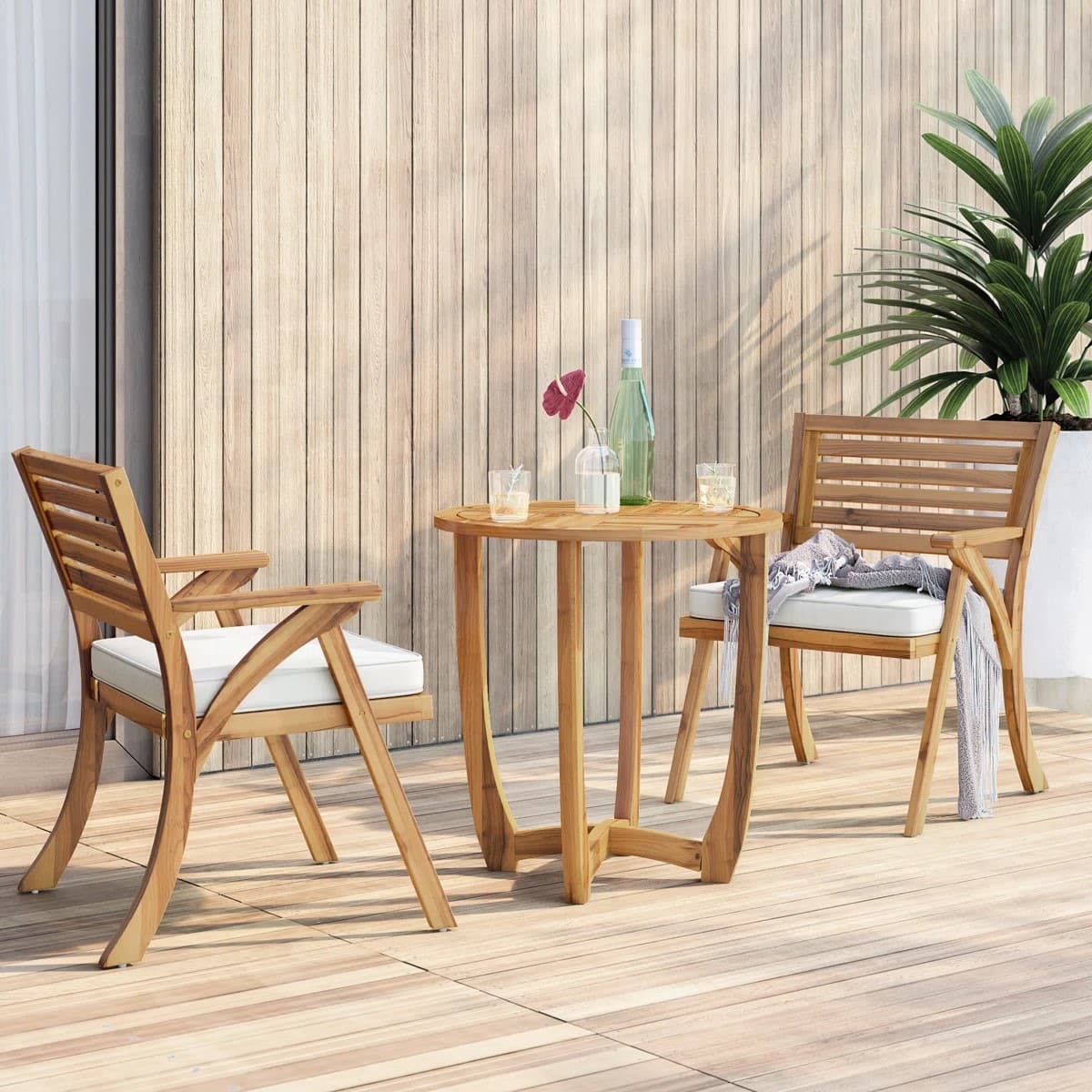 Bộ Bàn Ghế Gỗ Mặt Nệm – BG15