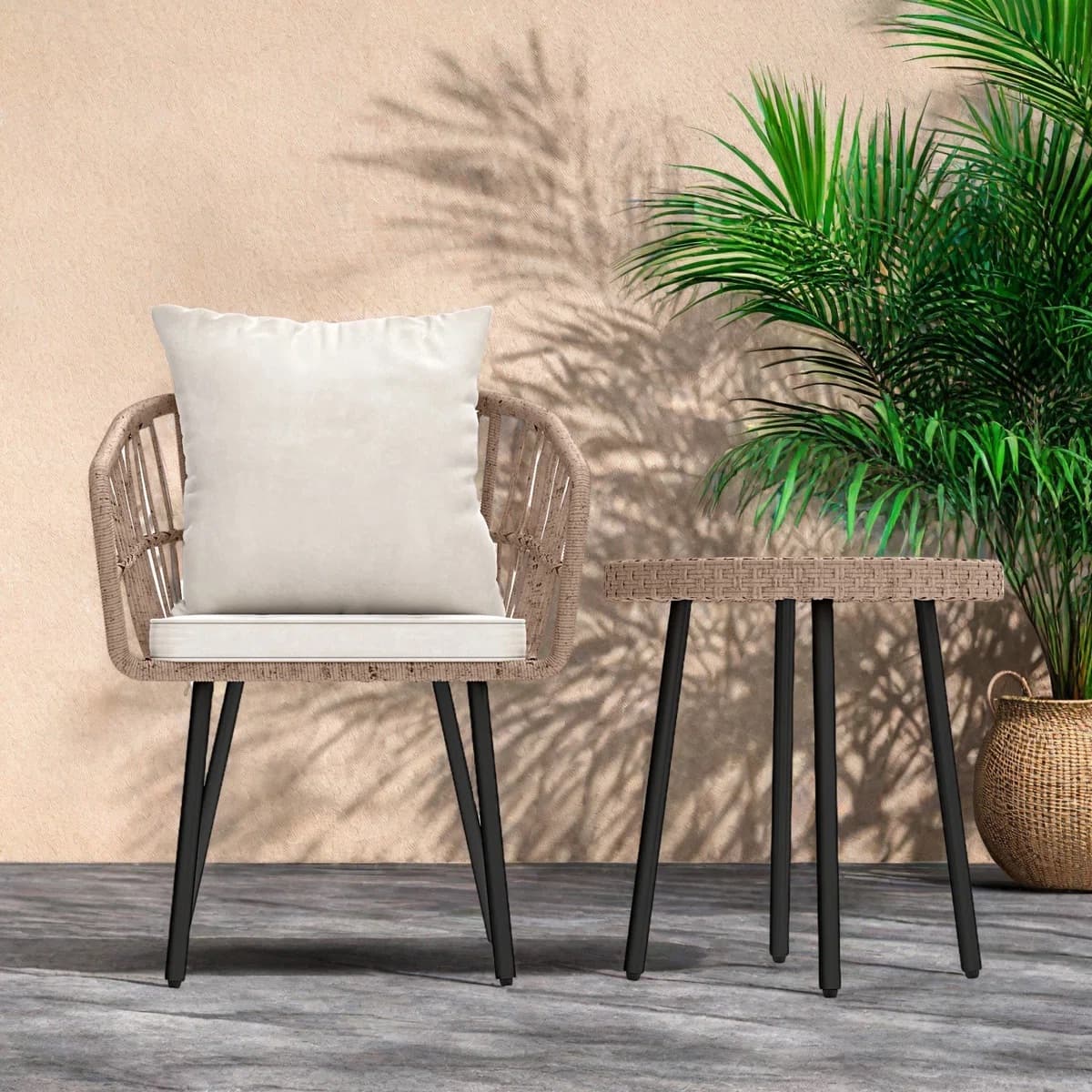 Bàn Ghế Chân Sắt Ngoài Trời – BG03 - ảnh 4