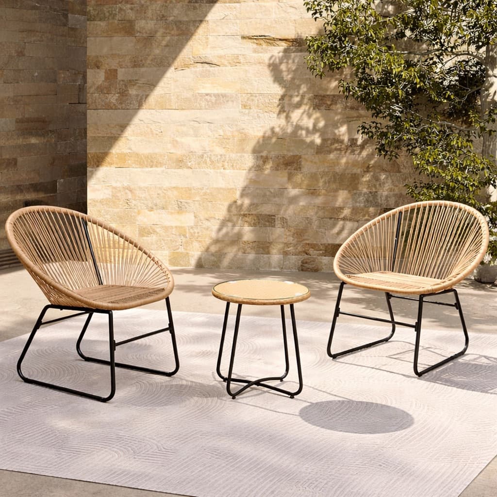 Bàn Ghế Đan Dây Ngoài Trời – BG05