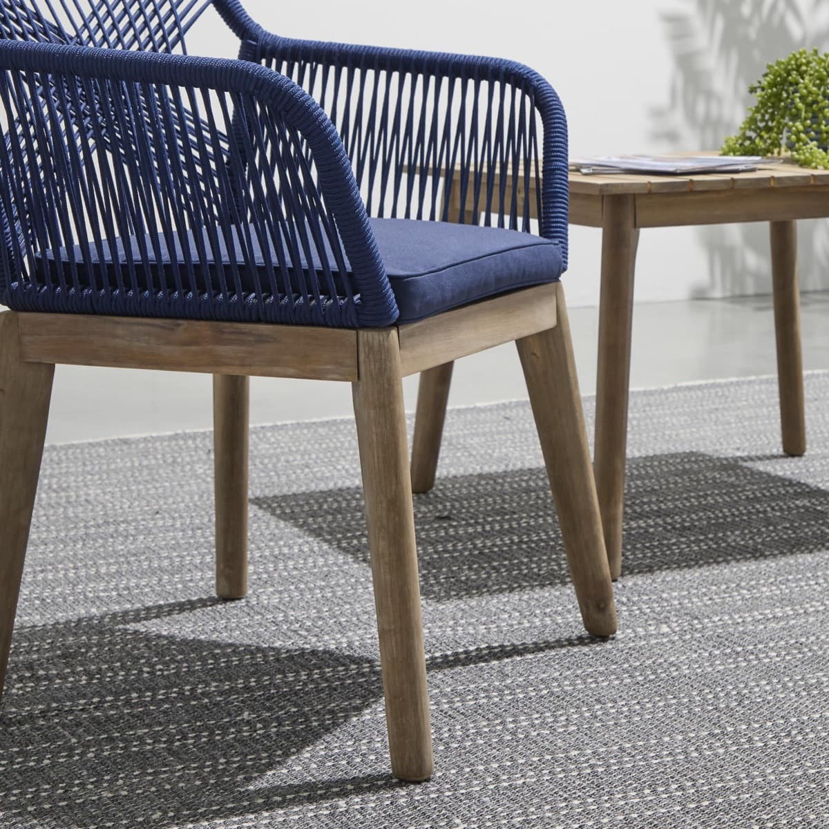 Bàn Ghế Ngoài Trời Chân Gỗ – BG21 - ảnh 6