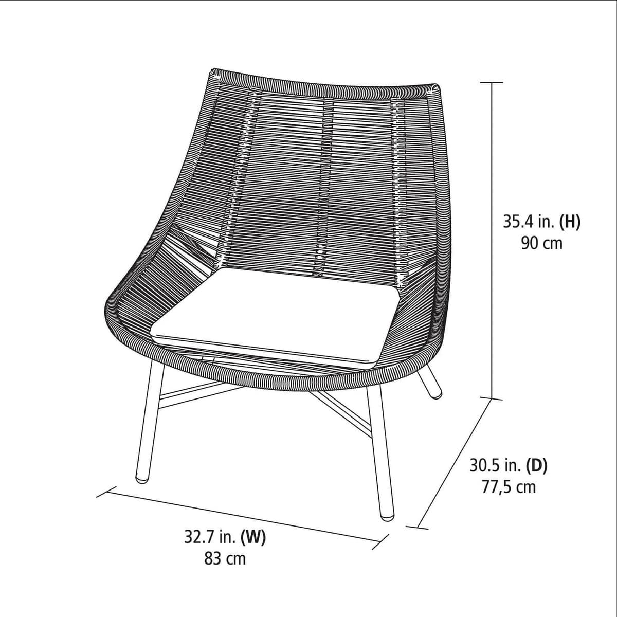 Bàn Ghế Ngoài Trời Khung Sắt Đan Dây – BG10 - ảnh 6