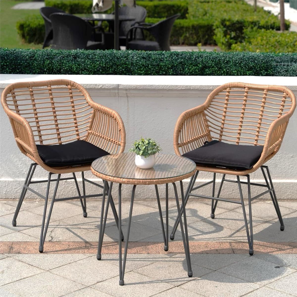 Bộ Bàn Ghế Sân Vườn Đan Mây – BG11