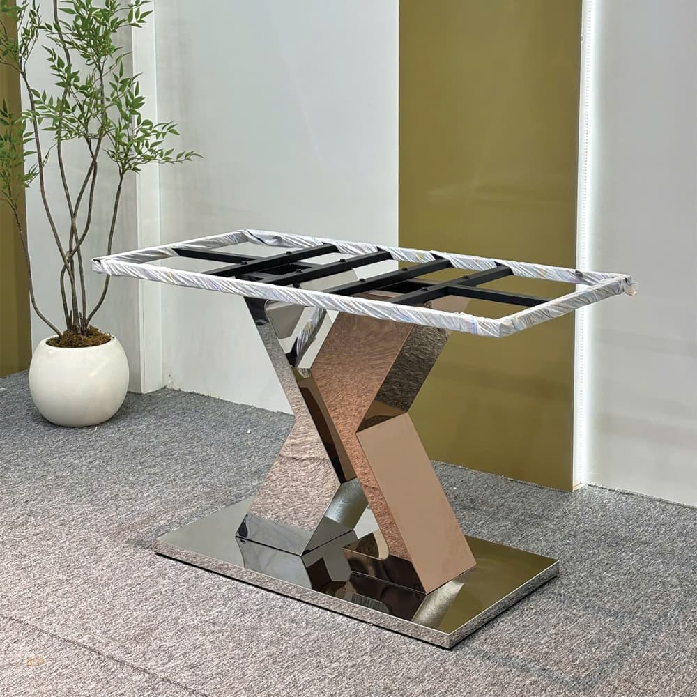 Chân Bàn Ăn Khung INOX Nhập Khẩu – CB01 - ảnh 2