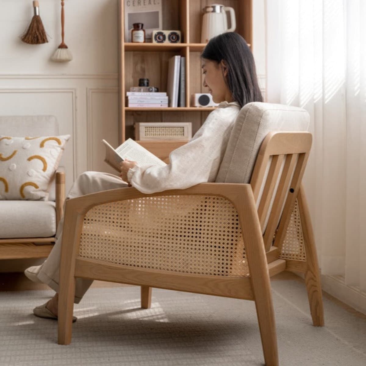 Ghế Cafe Khung Gỗ Bền Đẹp GG15 - ảnh 2