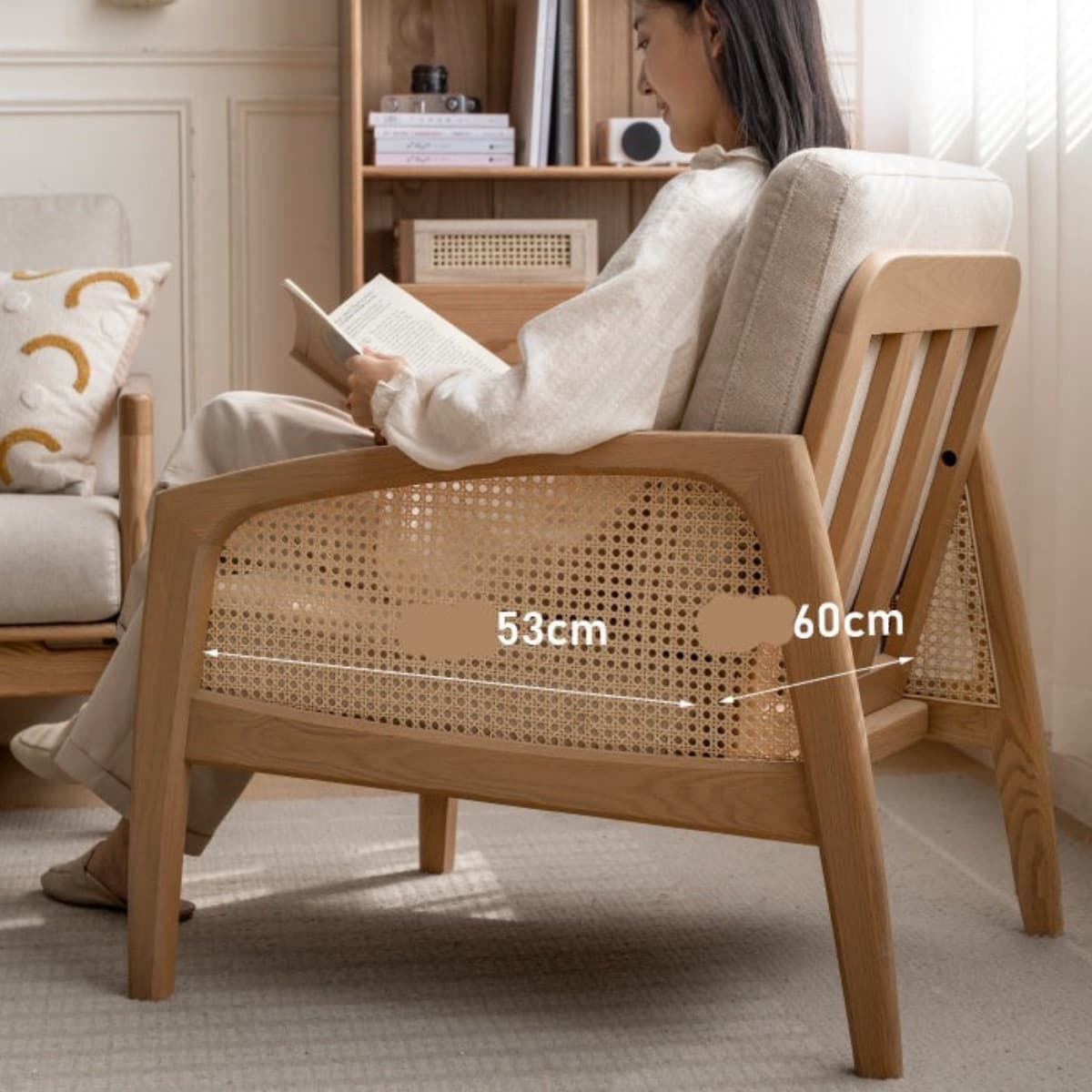 Ghế Cafe Khung Gỗ Bền Đẹp GG15 - ảnh 5