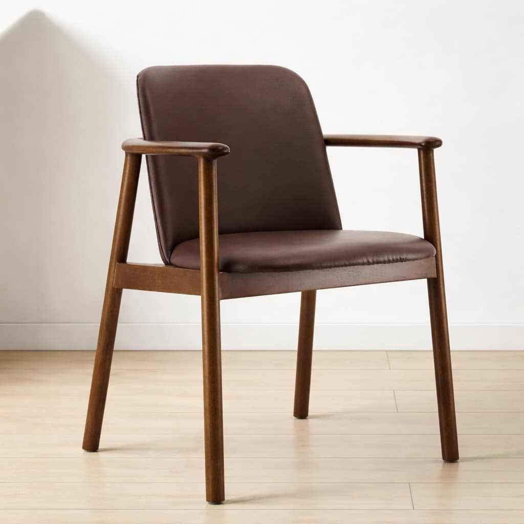 Ghế Cafe Khung Gỗ Có Tay GF30