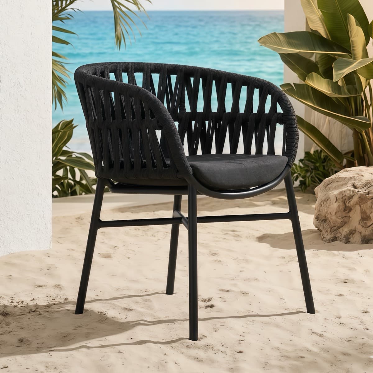 Ghế Cafe Khung Sắt Ngoài Trời – NT07