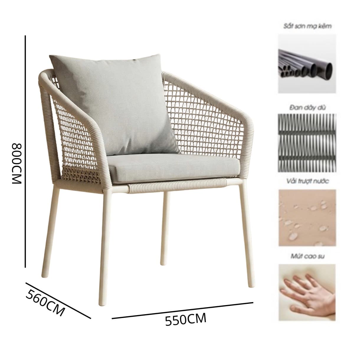 Ghế Cafe Ngoài Trời Cao Cấp – NT19 - ảnh 8
