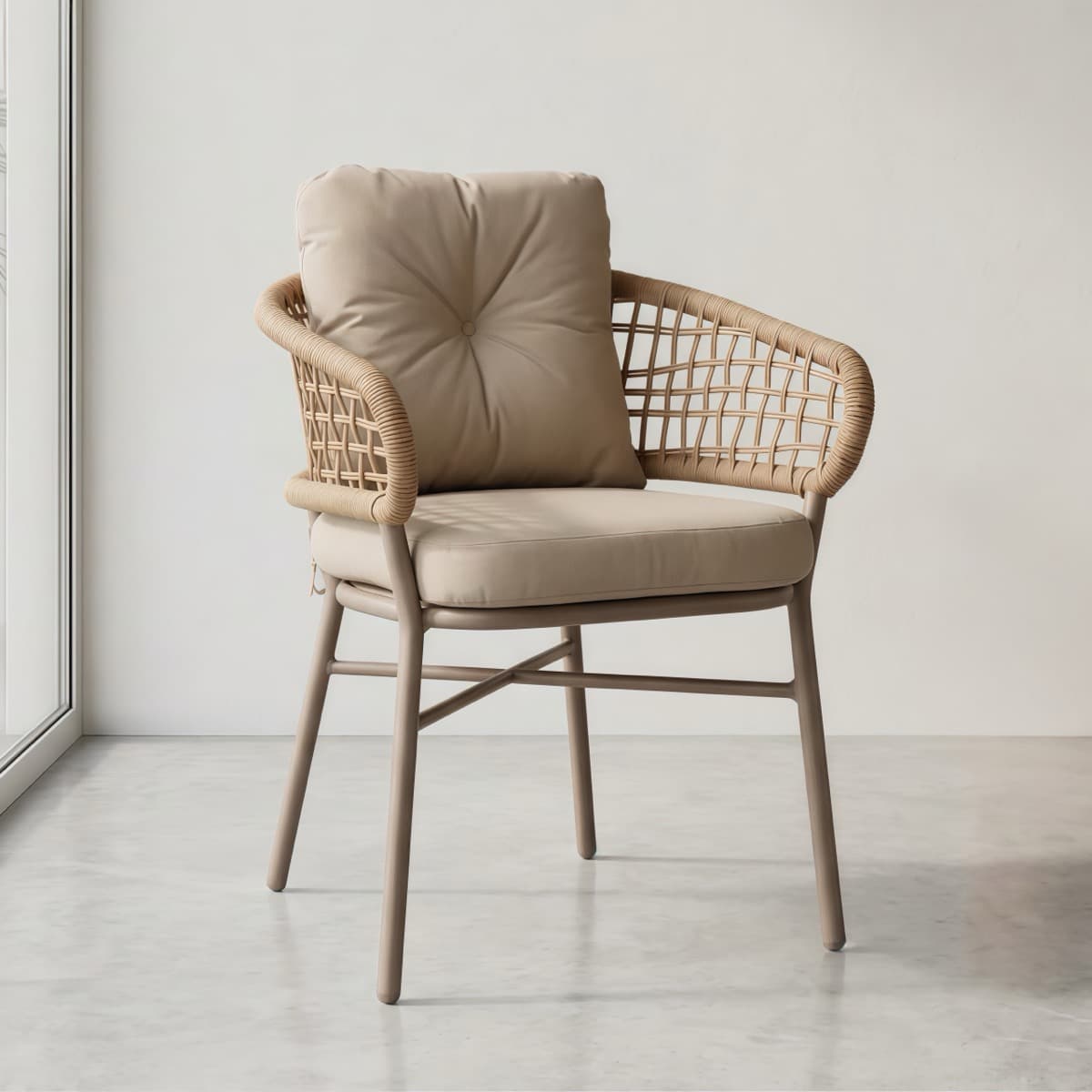 Ghế Cafe Ngoài Trời Đan Dây – NT04