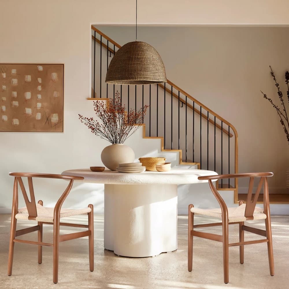 Ghế Gỗ Đan Dây Tựa Lưng Bo Cong – GAG16 - ảnh 3