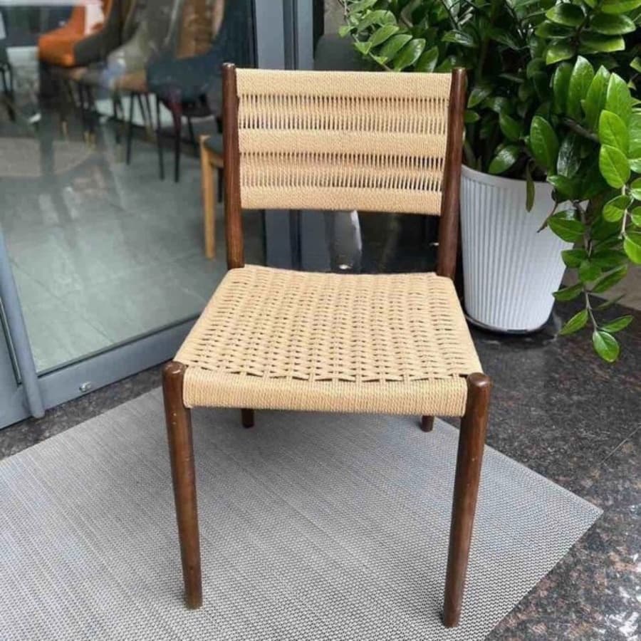 Ghế Gỗ Đan Dây Tựa Lưng – GAG15 - ảnh 2