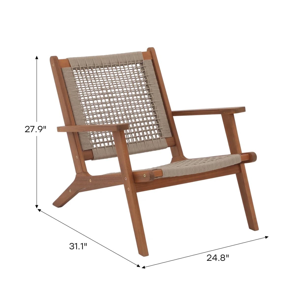 Ghế Gỗ Đan Dây Tựa Lưng GG07 - ảnh 3
