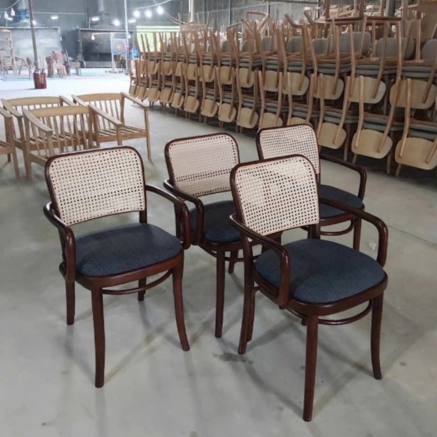 Ghế Gỗ Đan Mây Tay Vịn Hiện Đại – GAG19 - ảnh 7