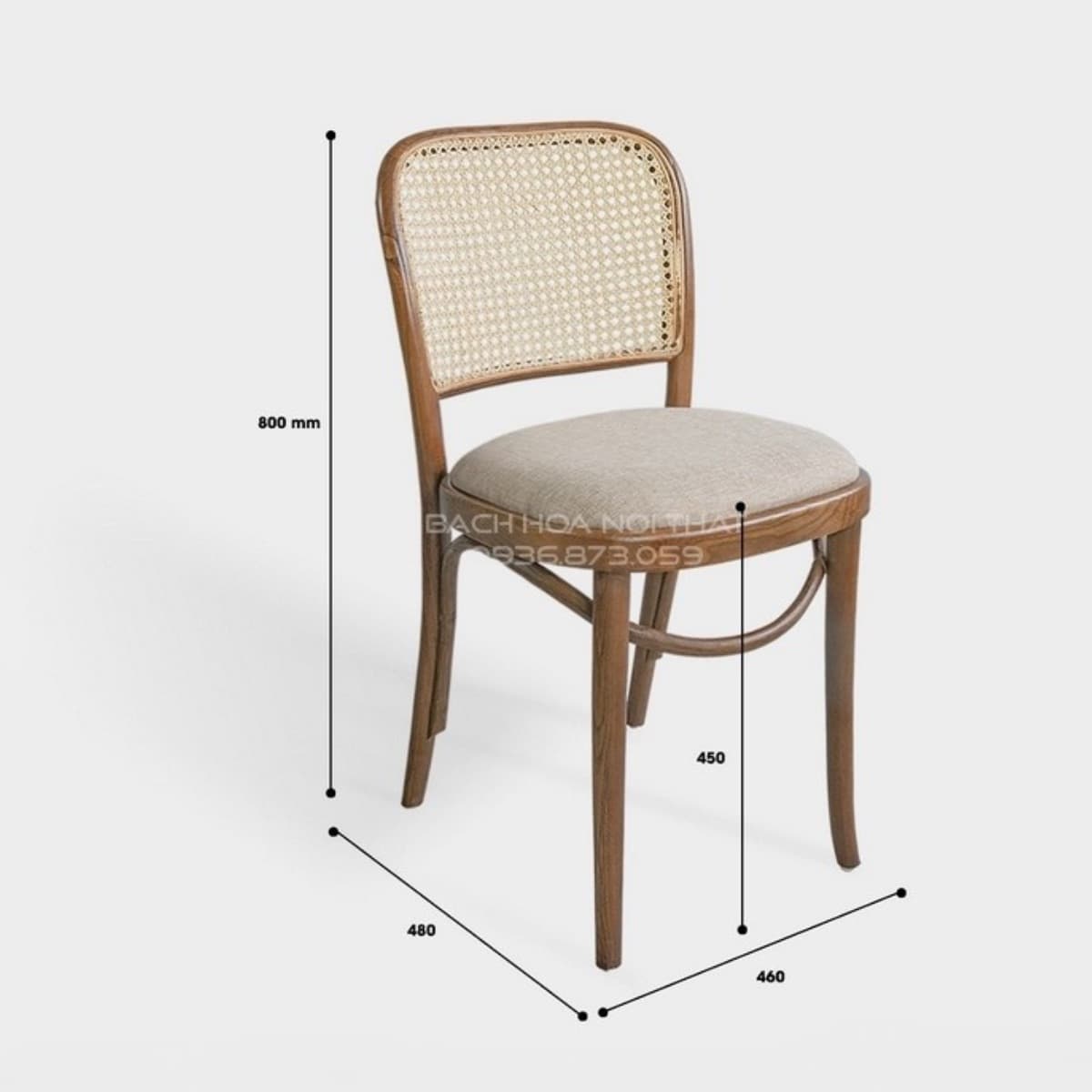 Ghế Gỗ Hiện Đại Mặt Nệm GF11 - ảnh 8