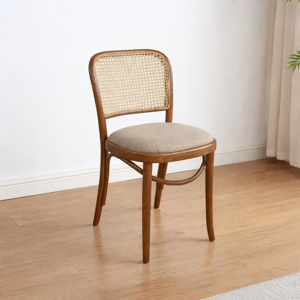 Ghế Gỗ Hiện Đại Mặt Nệm GF11