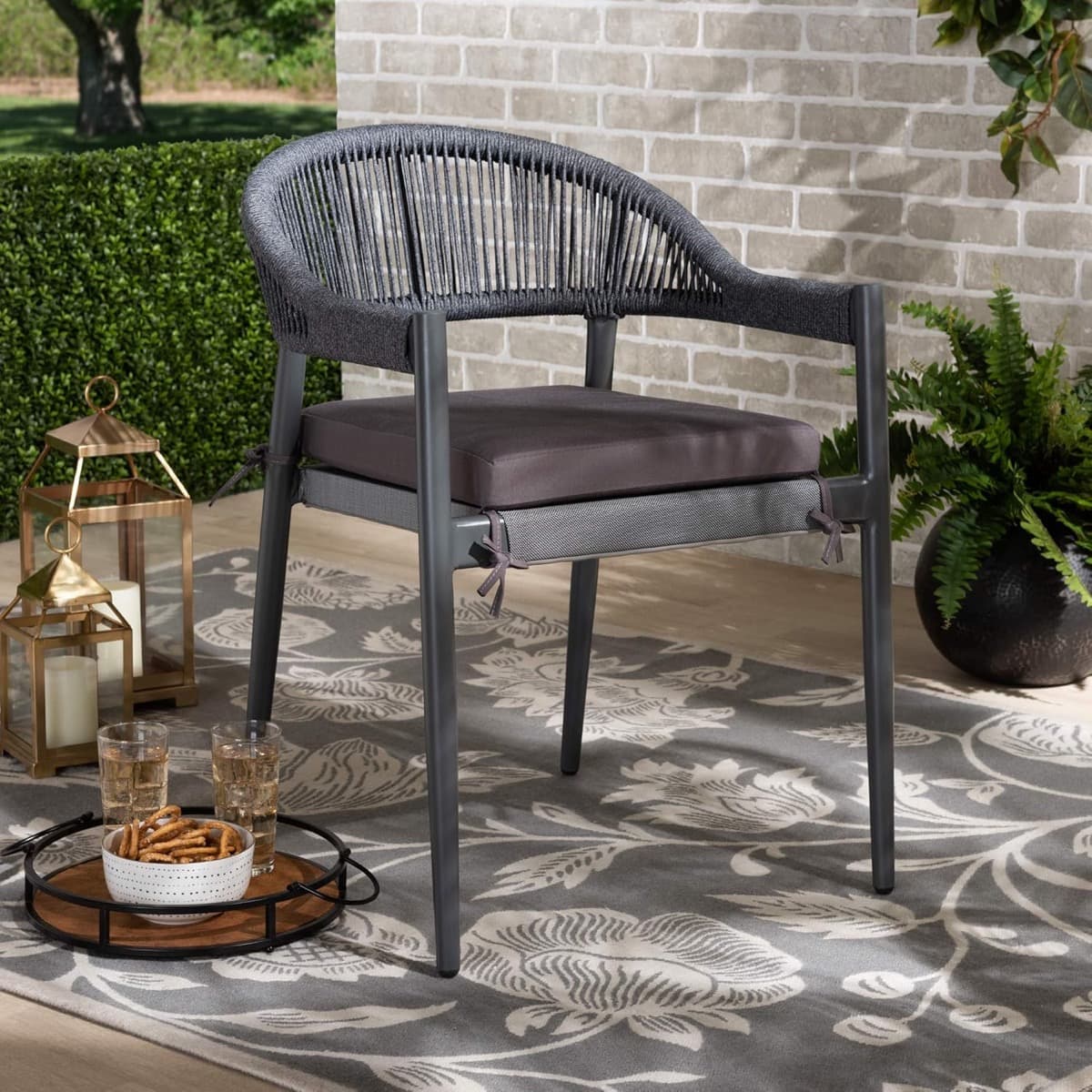 Ghế Khung Sắt Ngoài Trời Đan Dây – NT05 - ảnh 2