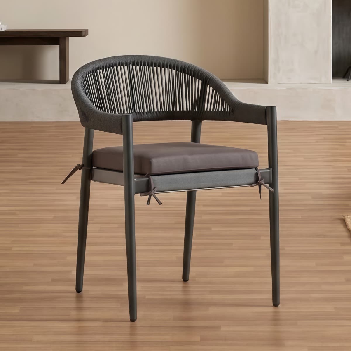 Ghế Khung Sắt Ngoài Trời Đan Dây – NT05