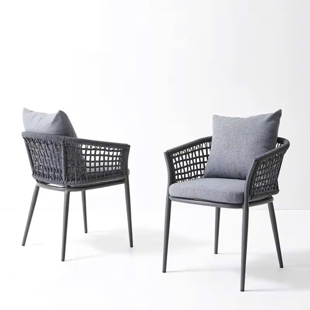 Ghế Ngoài Trời Mặt Nệm Đan Dây – NT16 - ảnh 2