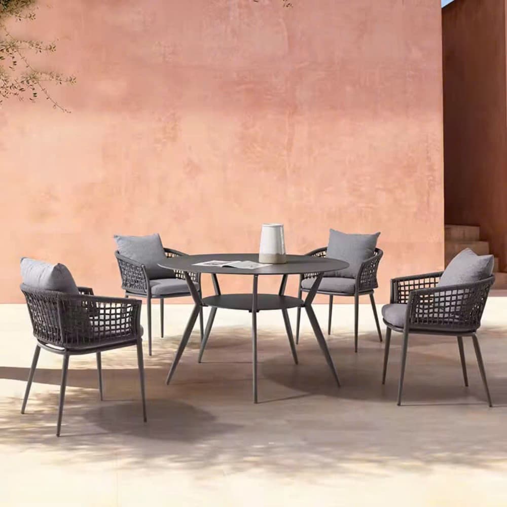 Ghế Ngoài Trời Mặt Nệm Đan Dây – NT16 - ảnh 3