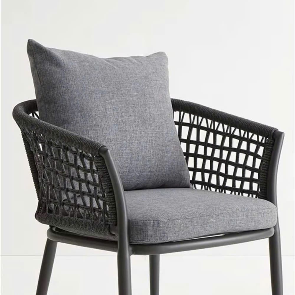 Ghế Ngoài Trời Mặt Nệm Đan Dây – NT16 - ảnh 4