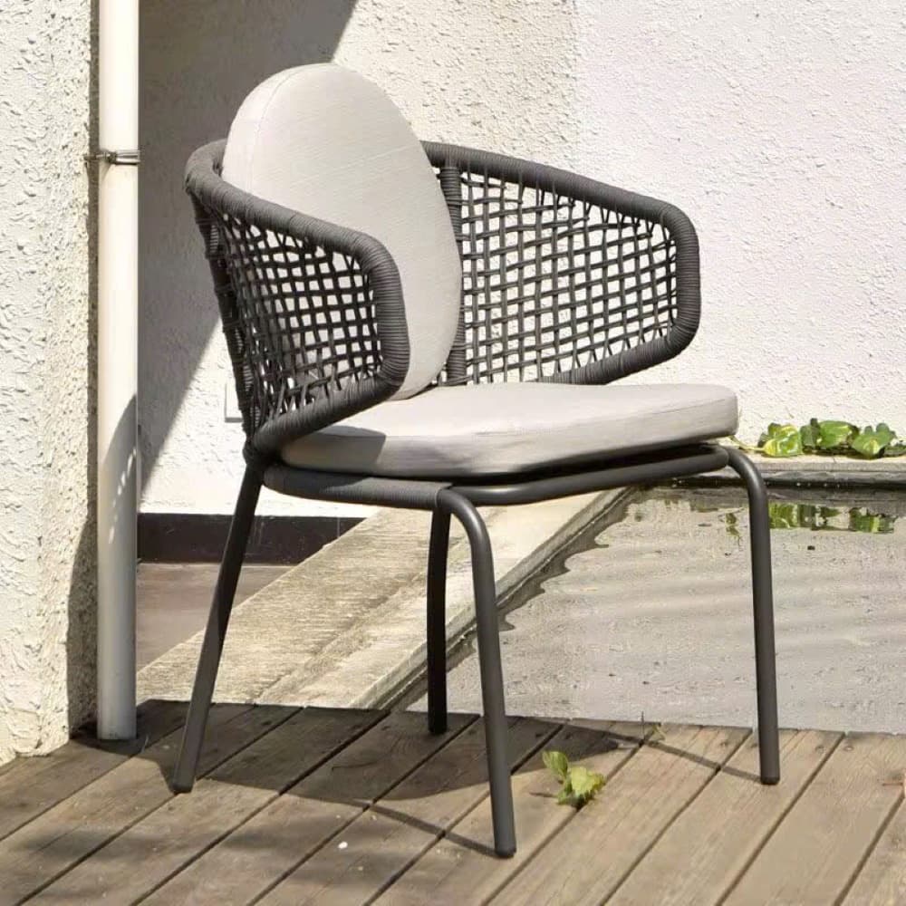 Ghế Ngoài Trời Tựa Lưng Đan Dây – NT15 - ảnh 5