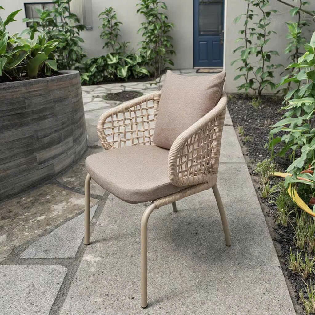 Ghế Ngoài Trời Tựa Lưng Đan Dây – NT15 - ảnh 9