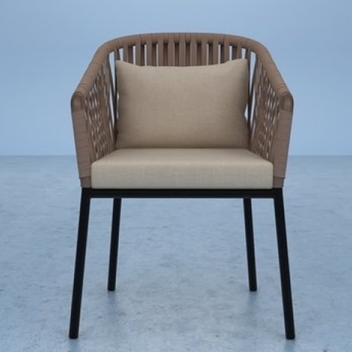 Ghế Sắt Đan Dây Ngoài Trời – NT09 - ảnh 3