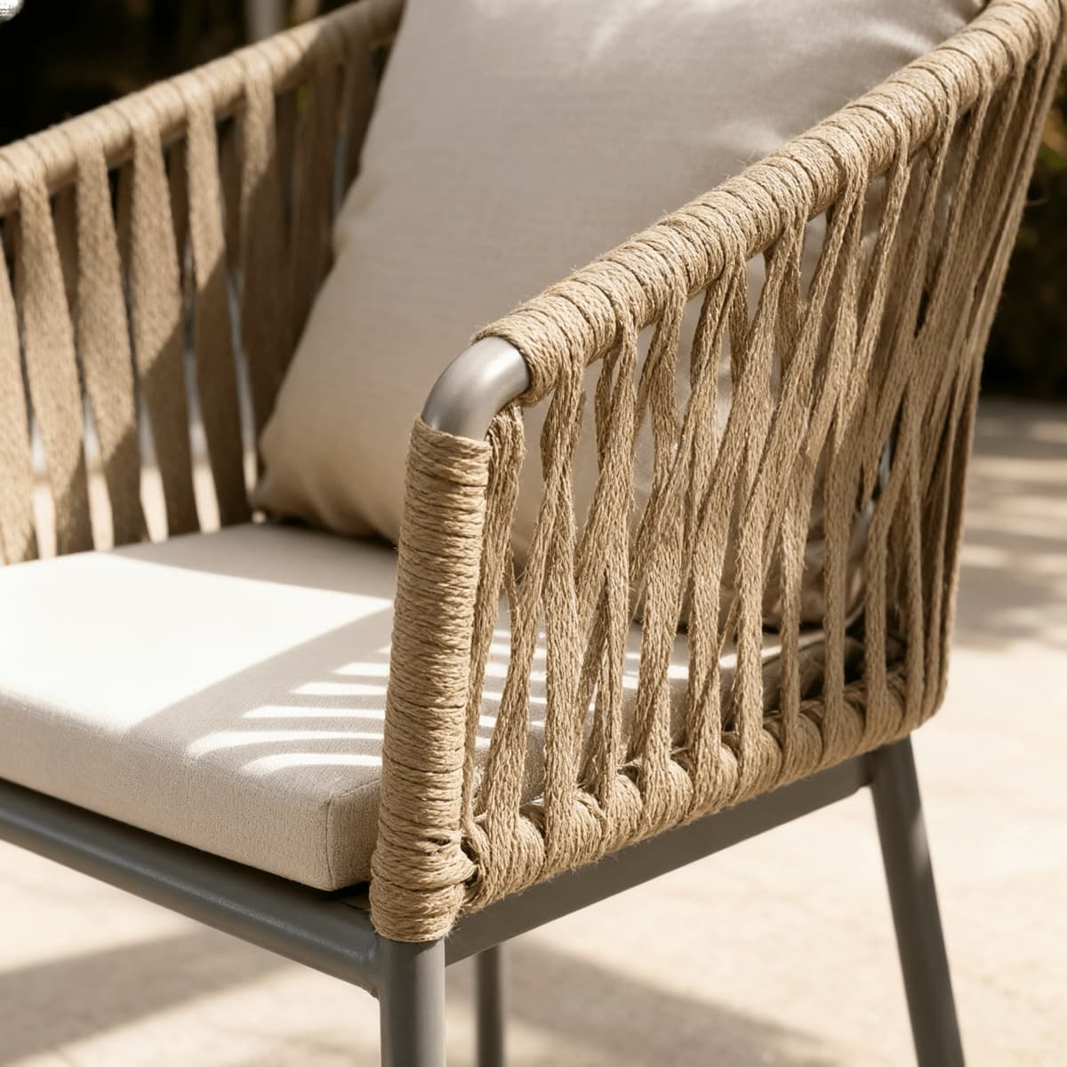 Ghế Sắt Đan Dây Ngoài Trời – NT09 - ảnh 5