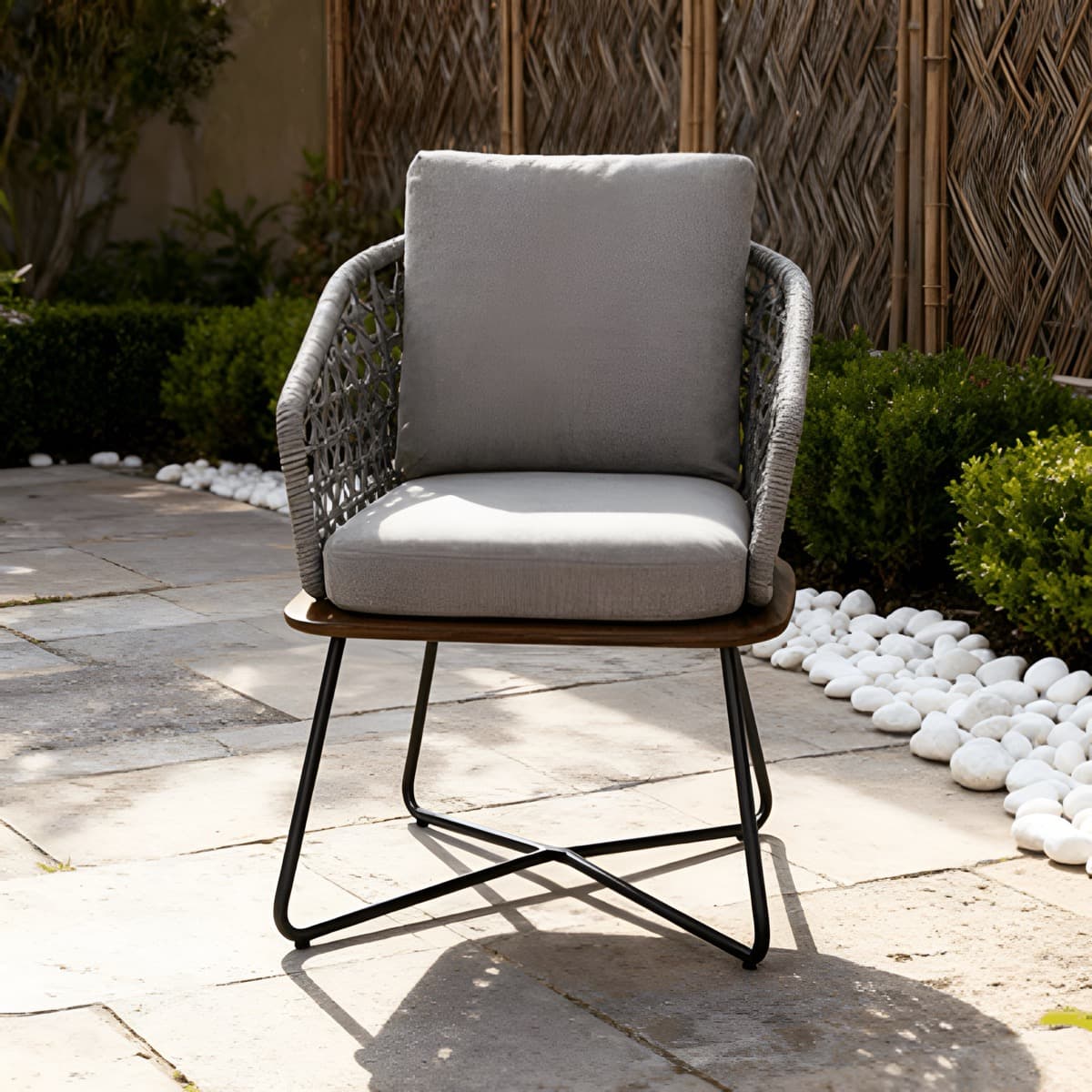 Ghế Sắt Ngoài Trời Đan Dây – NT10 - ảnh 2