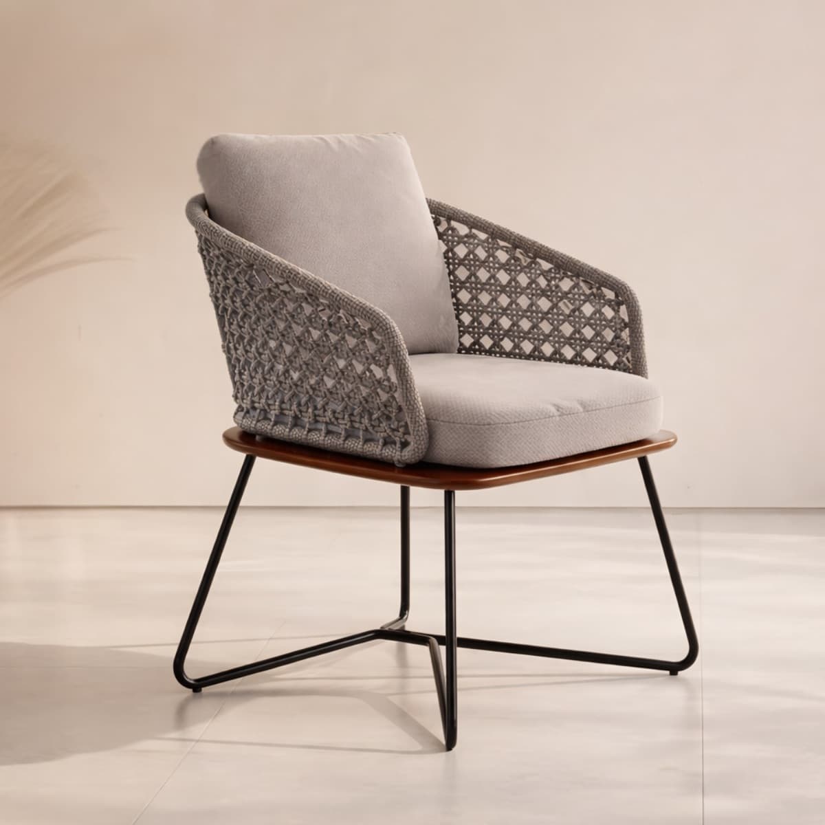 Ghế Sắt Ngoài Trời Đan Dây – NT10