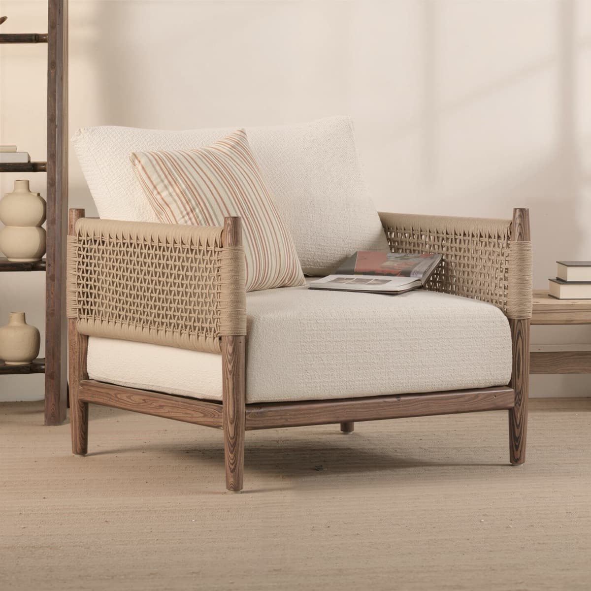 Ghế Sofa Gỗ Đan Dây Cao Cấp GG25