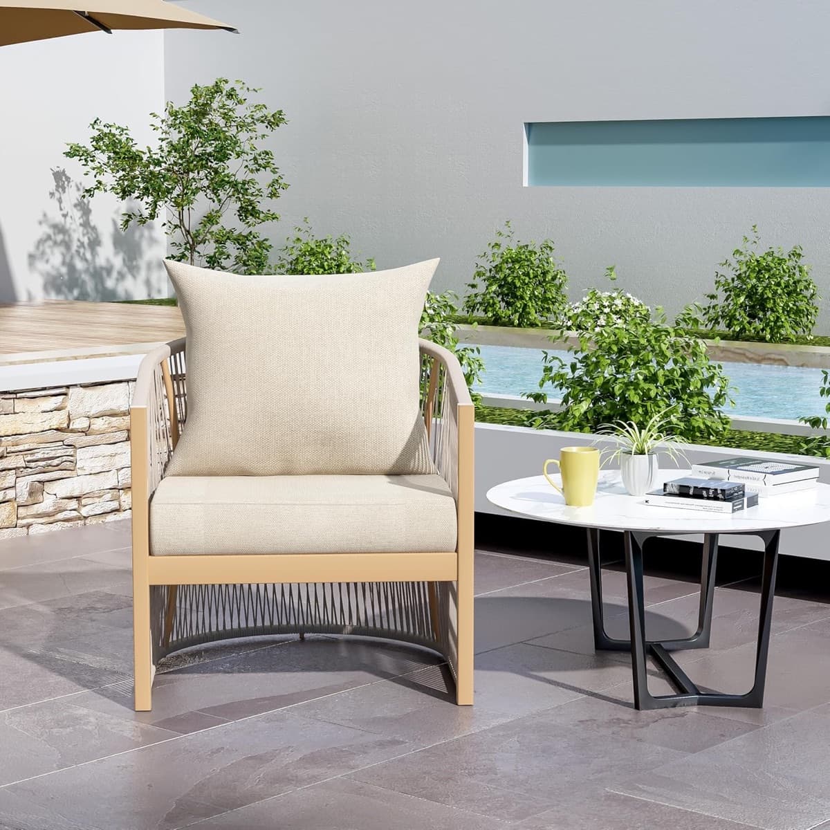 Ghế Sofa Ngoài Trời Khung Sắt Đẹp SF18 - ảnh 6