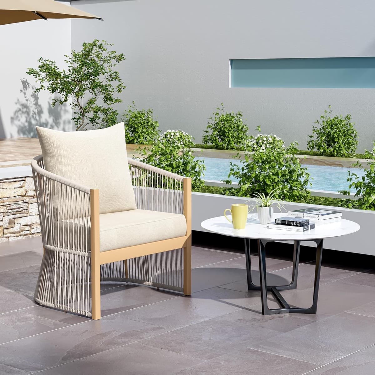 Ghế Sofa Ngoài Trời Khung Sắt Đẹp SF18 - ảnh 8