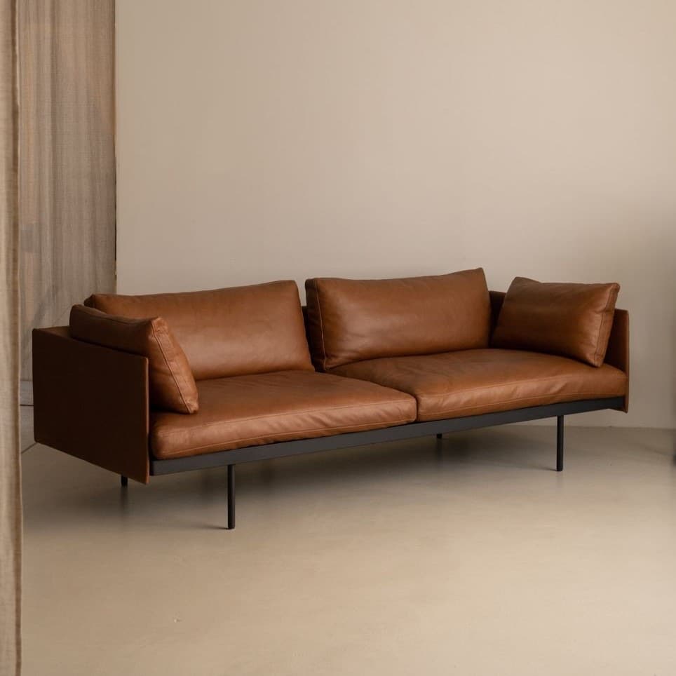 Sofa Băng Bọc Da Hiện Đại GS33