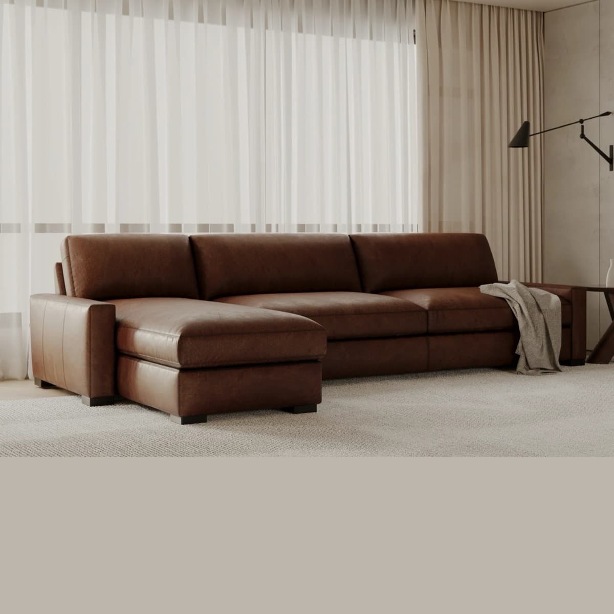 Sofa Bọc Da Phòng Khách GS56