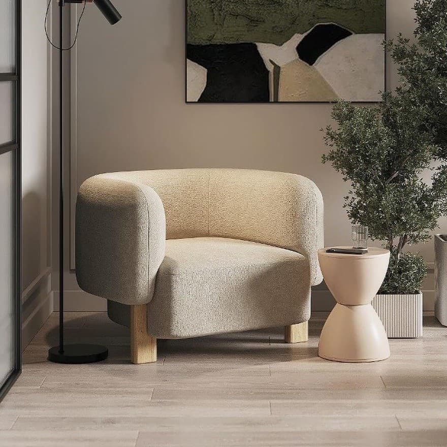 Sofa Đơn Chân Gỗ Giá Tốt GS29