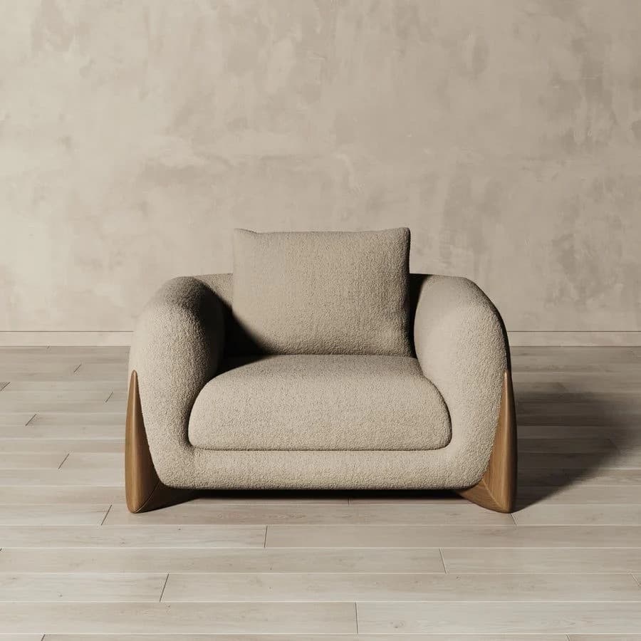 Sofa Đơn Chân Gỗ Hiện Đại GS10 - ảnh 2