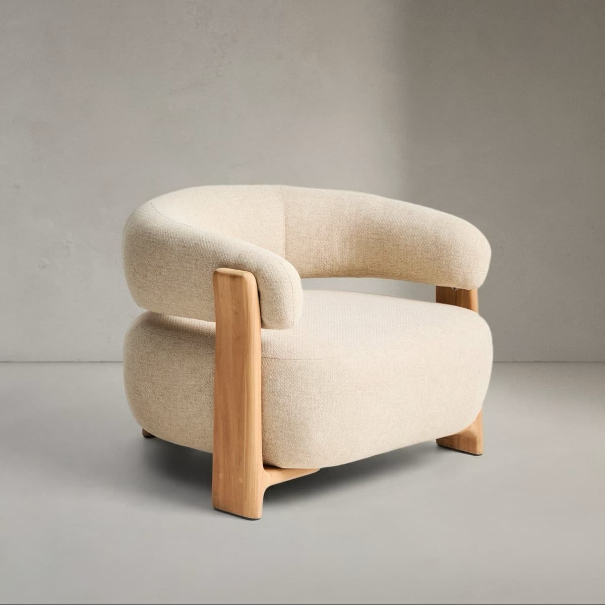 Sofa Đơn Khung Gỗ Tự Nhiên GS11 - ảnh 3