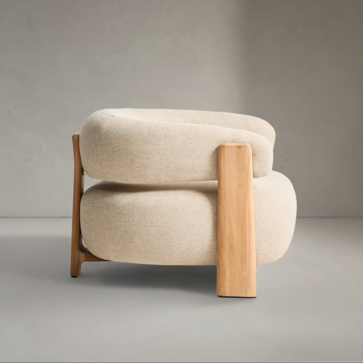 Sofa Đơn Khung Gỗ Tự Nhiên GS11 - ảnh 4