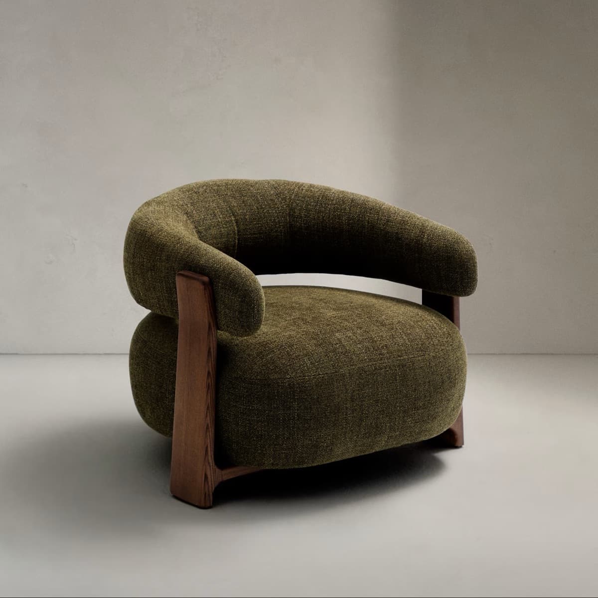 Sofa Đơn Khung Gỗ Tự Nhiên GS11