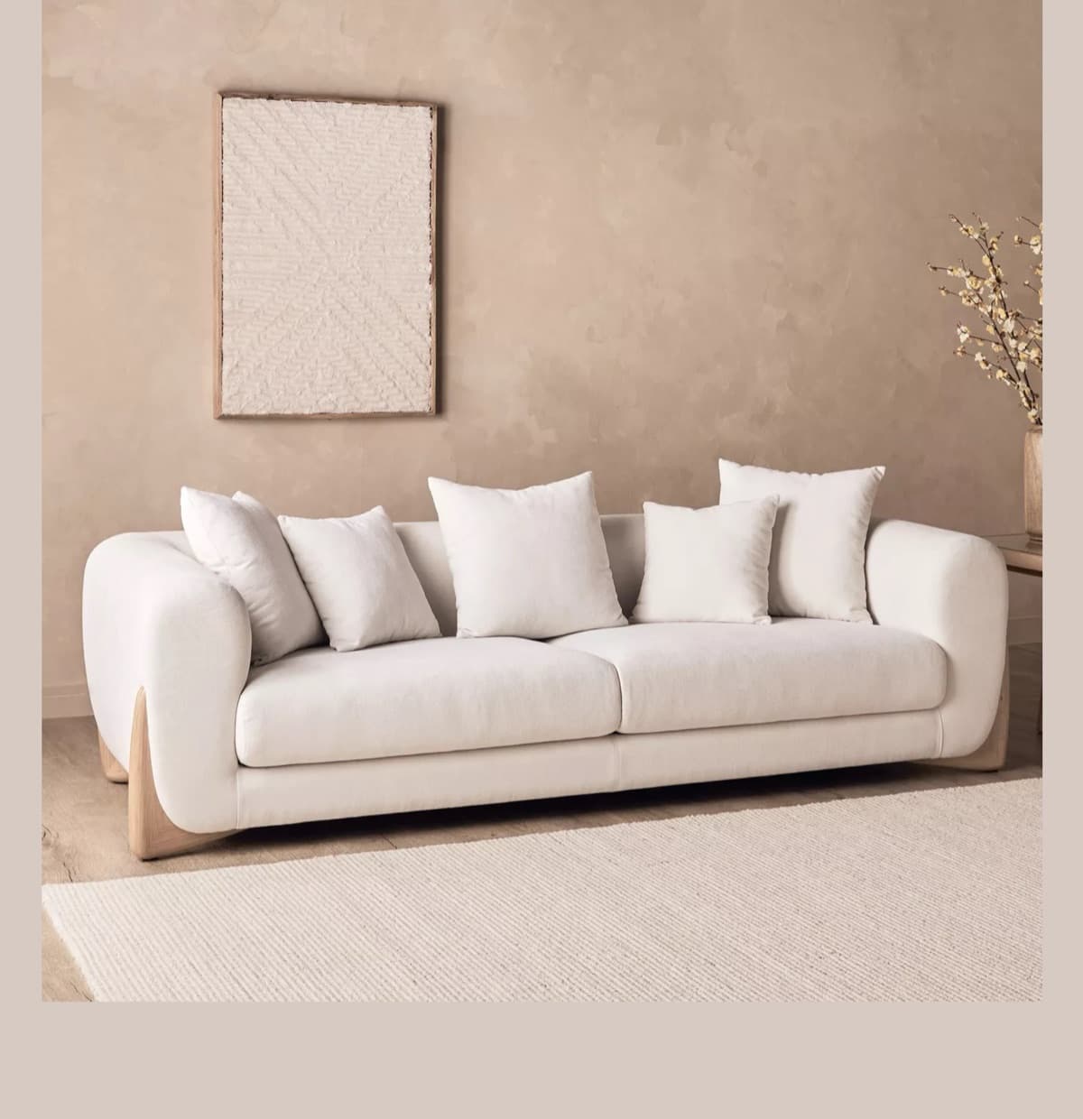 Sofa Gỗ Tự Nhiên Bọc Nệm Đẹp GS15