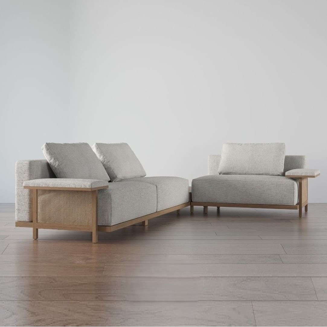 Sofa Góc L Khung Gỗ GS48