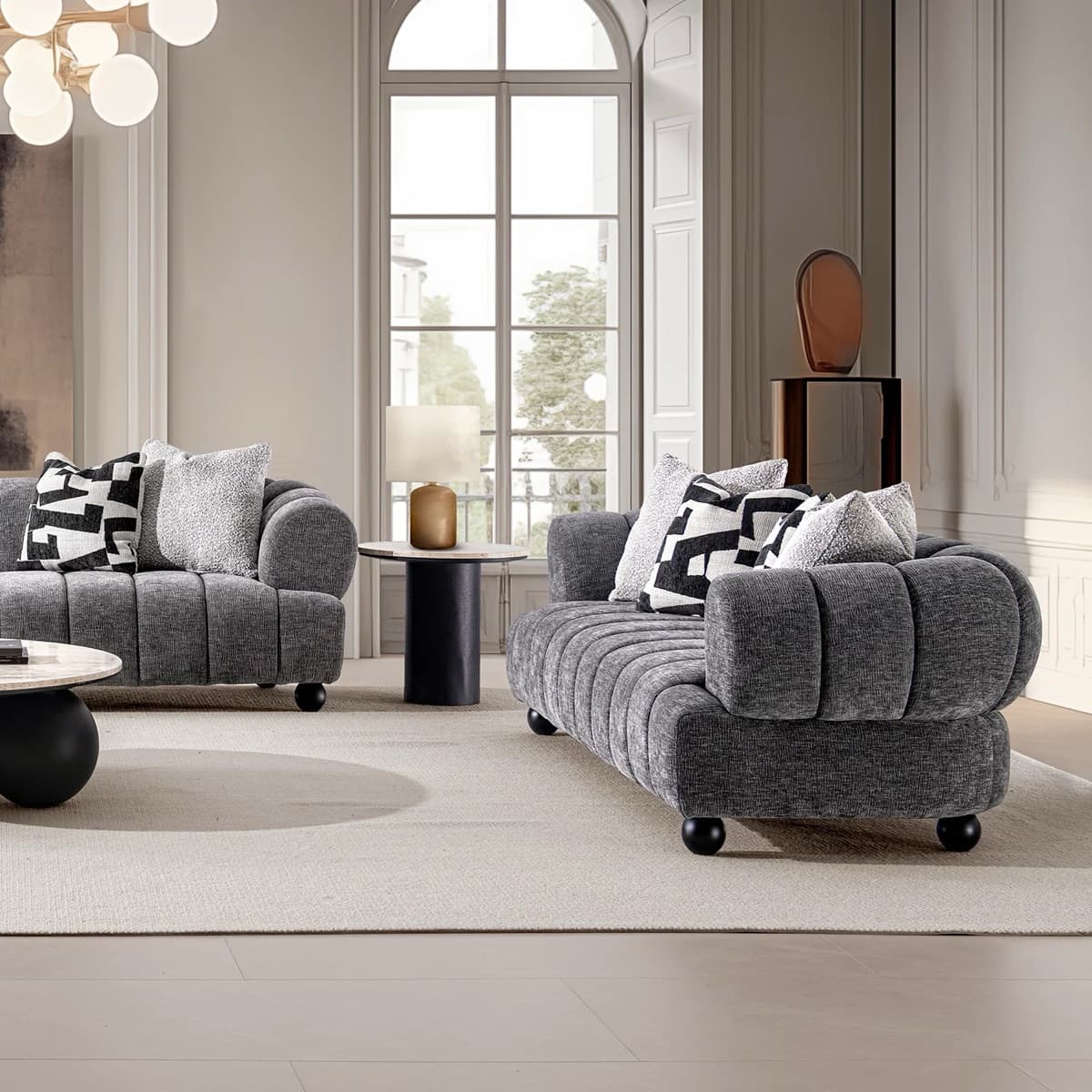 Sofa Hiện Đại Chân Tròn GS18 - ảnh 4