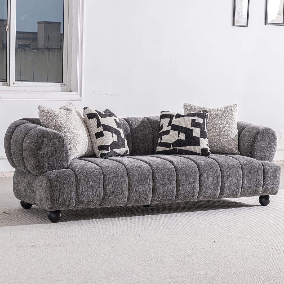 Sofa Hiện Đại Chân Tròn GS18