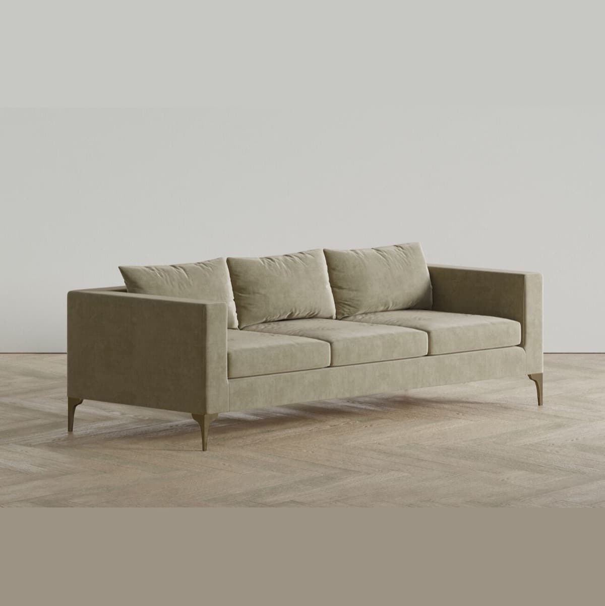 Sofa Phòng Khách Chân Gỗ GS56
