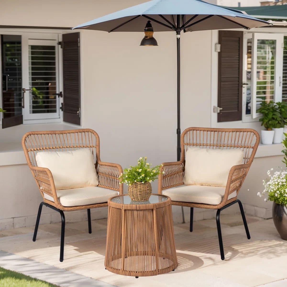 Bộ Bàn Ghế Chân Sắt Đen – BG16 - ảnh 4