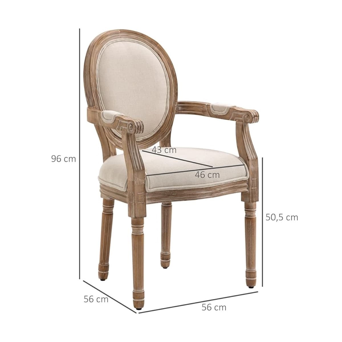 Ghế Khung Gỗ Cổ Điển GF16 - ảnh 6
