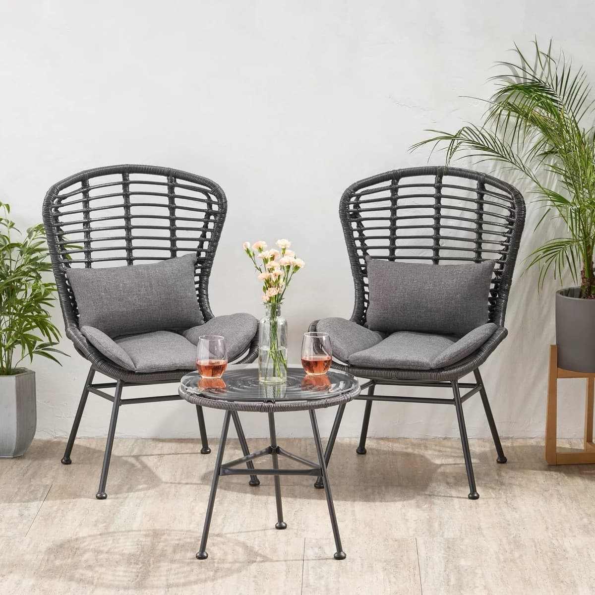 Bàn Ghế Sân Vườn Đan Dây – BG08 - ảnh 2