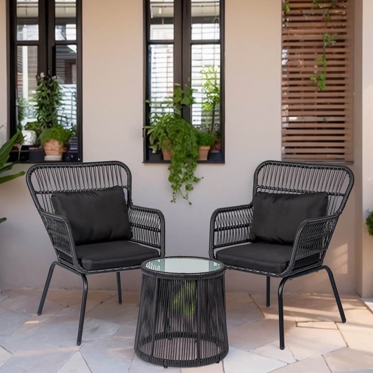 Bộ Bàn Ghế Chân Sắt Đen – BG16 - ảnh 2