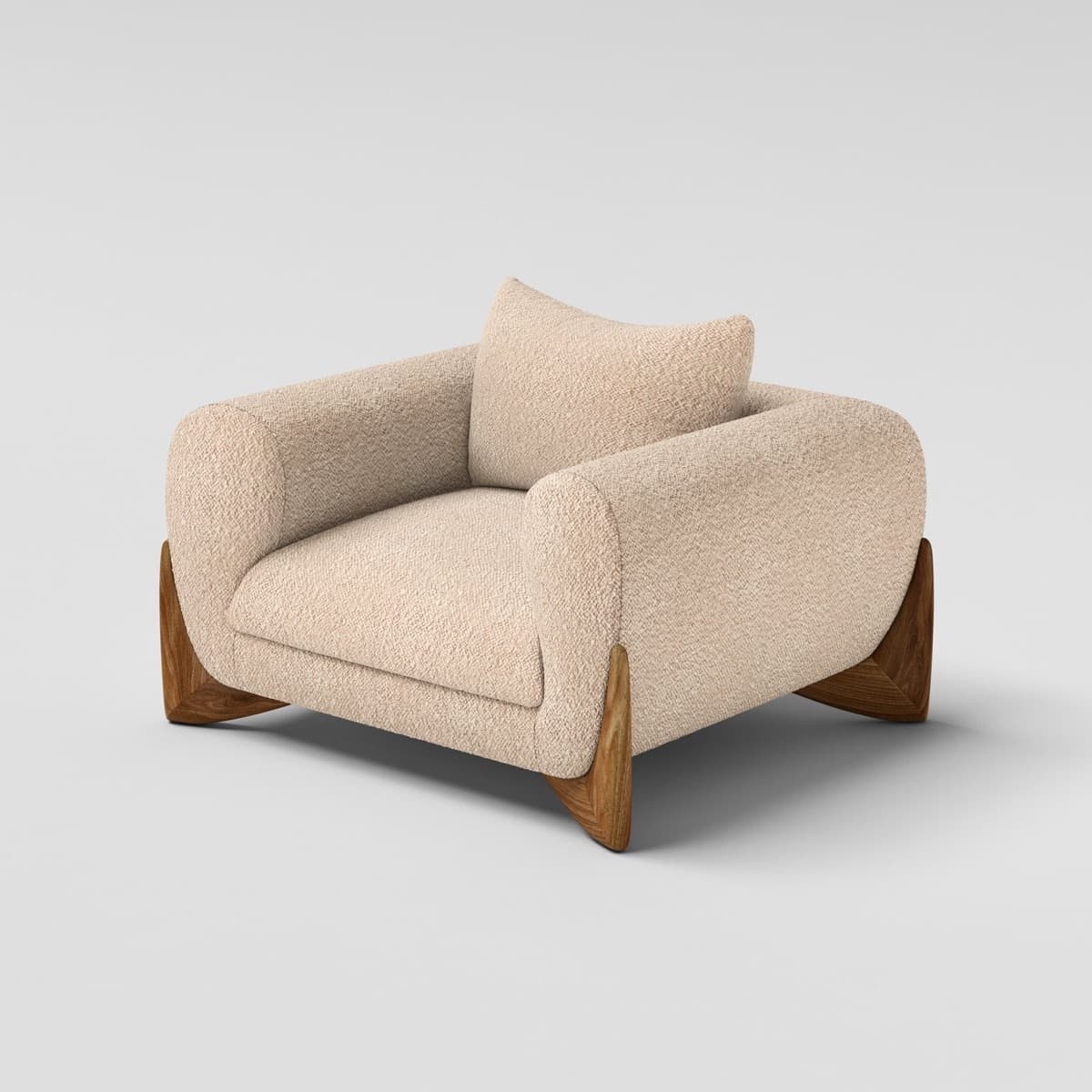 Sofa Đơn Chân Gỗ Hiện Đại GS10 - ảnh 3